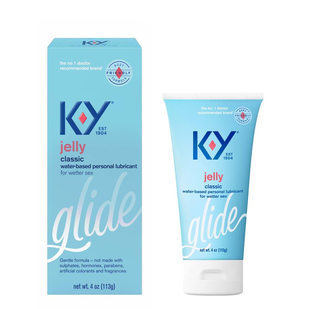 K-Y Jelly Personal Water Based Lubricant, 4 Oz