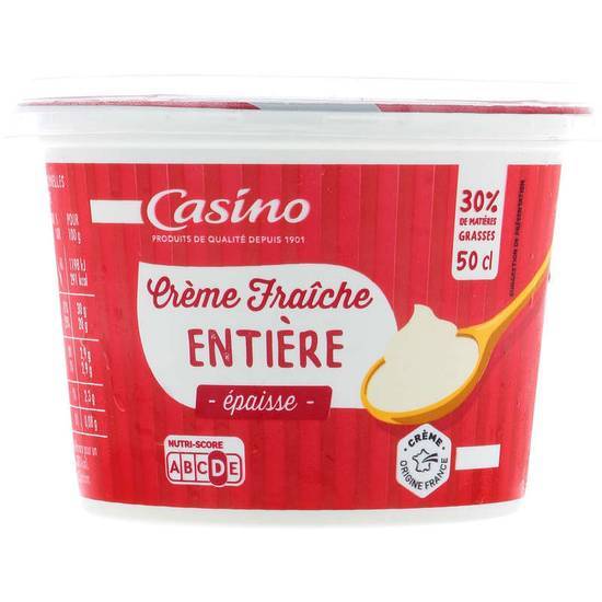 Casino Crème fraîche - Épaisse - 30% m.g. 50cl