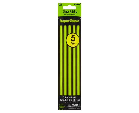 Amscan Superglow Sticks With Connectors (8 inches/green)