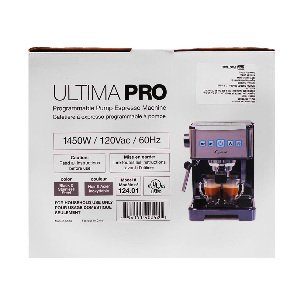 Capresso Cafetera expresso ultima pro Delivery Near Me | Order Online ...