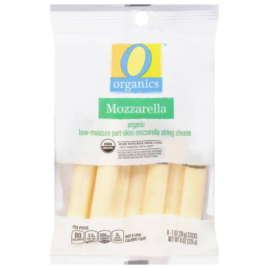 O Organics Low-Moisture Part-Skim Organic Mozzarella String Cheese