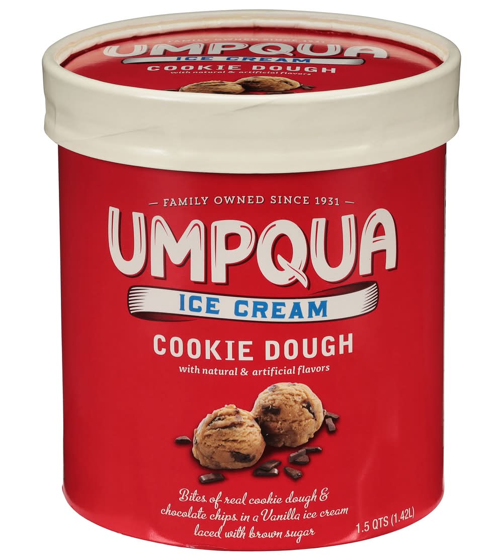 Umpqua Dairy Ice Cream, Cookie Dough (1.5 qt)