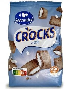 Cereales rellenos de leche Carrefour Sensation sin gluten 500 g.