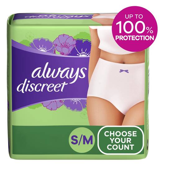 Always Discreet Base Underwear S/M 32ct  