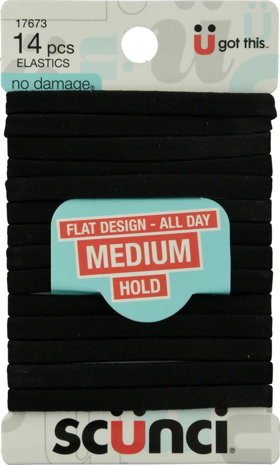Scunci Flat Design - All Day Medium Hold Elastics