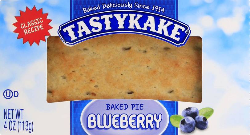 Tastykake Baked Blueberry Classic Recipe Pie