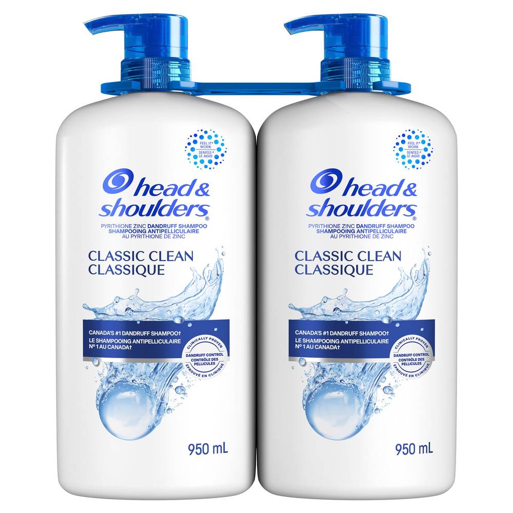 Head & Shoulders Classique shampooing antipelliculaire (2 x 950 mL) - Classic anti-dandruff shampoo (2 x 950 mL)