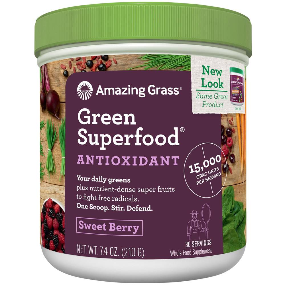 Green Superfood Antioxidant - Sweet Berry(7.40 Ounces Powder)