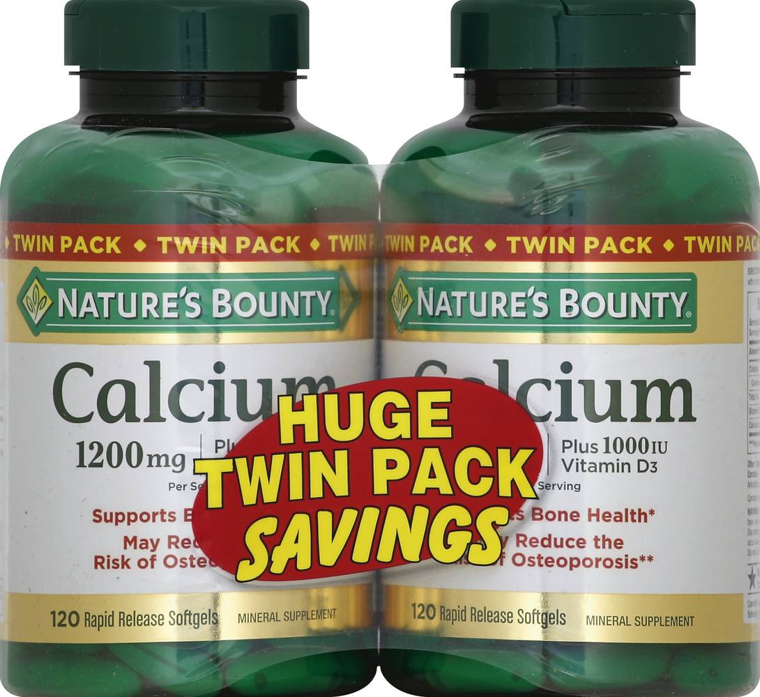 Nature's Bounty Calcium Rapid Release Softgels (240 ct)