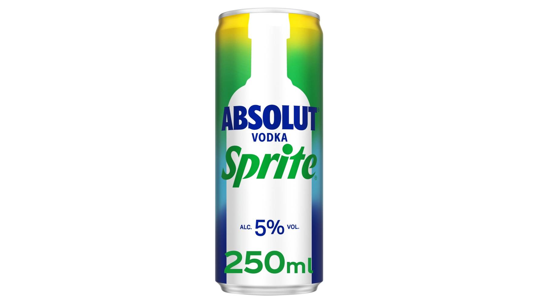 Unbranded Absolut Vodka & Sprite (250ml)