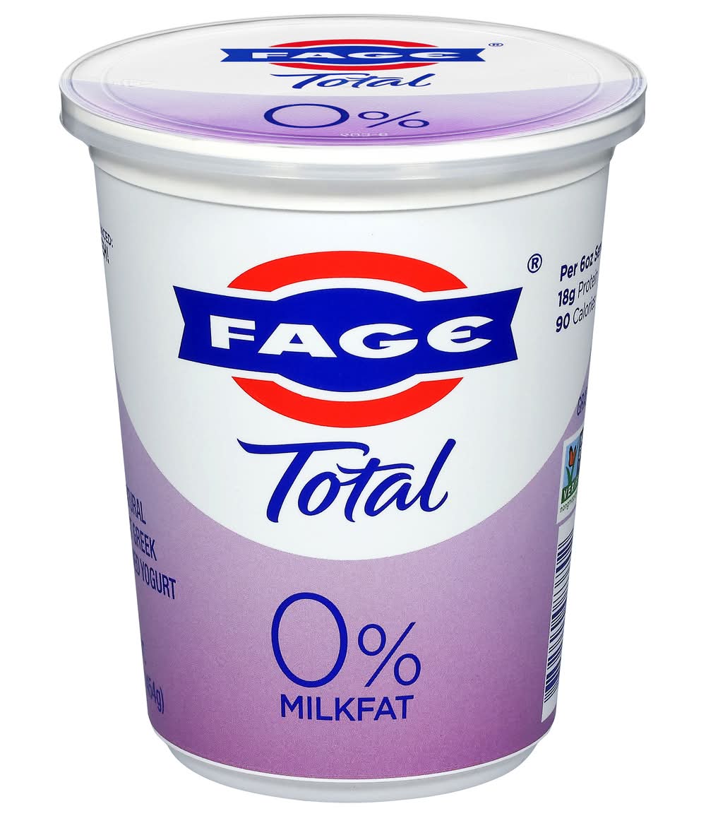 FAGE Total 0% Milkfat Plain Greek Yogurt (16 oz)