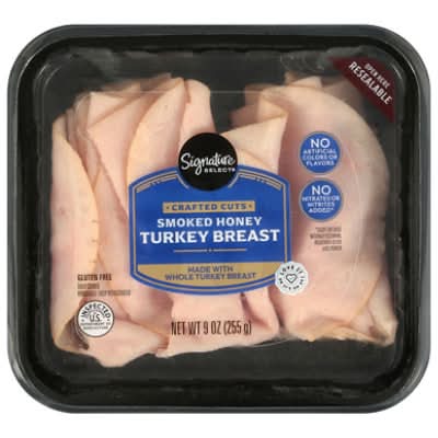 Signature Select Turkey Breast Craft Cuts Smoked Honey 9 Oz - 9 Oz