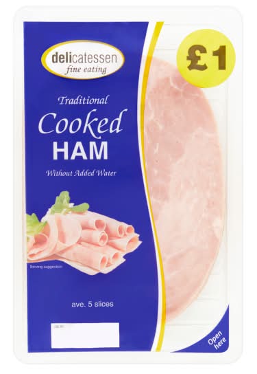 Delicatessen Fine Eating Traditional Cooked Ham (5 pack)