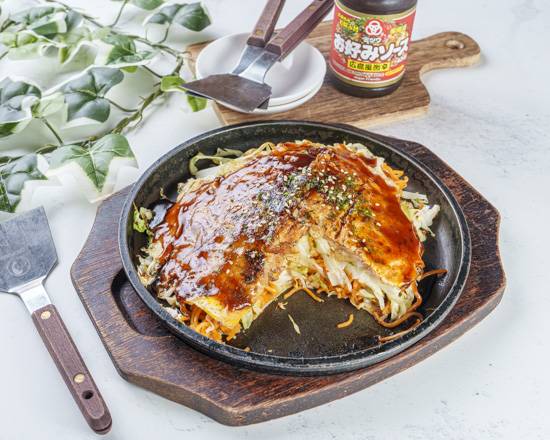 鉄板焼き　６ミリ鉄板　お好み焼きそば　学園文化祭　３辺フチ付　グリラー　キャンプ 鉄板焼き 6ミリ鉄板 お好み焼きそば 学園文化祭 3辺フチ付 グリラー