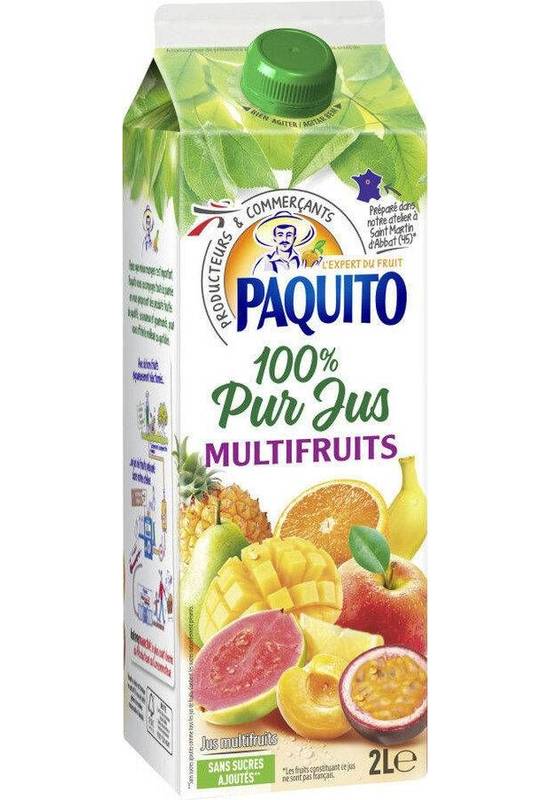 100% pur jus - jus multifruits - paquito - 2l