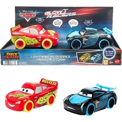 Disney Pixar Cars Track Talkers Glow Racers Lightning Mcqueen & Jackson Storm (2 ct)