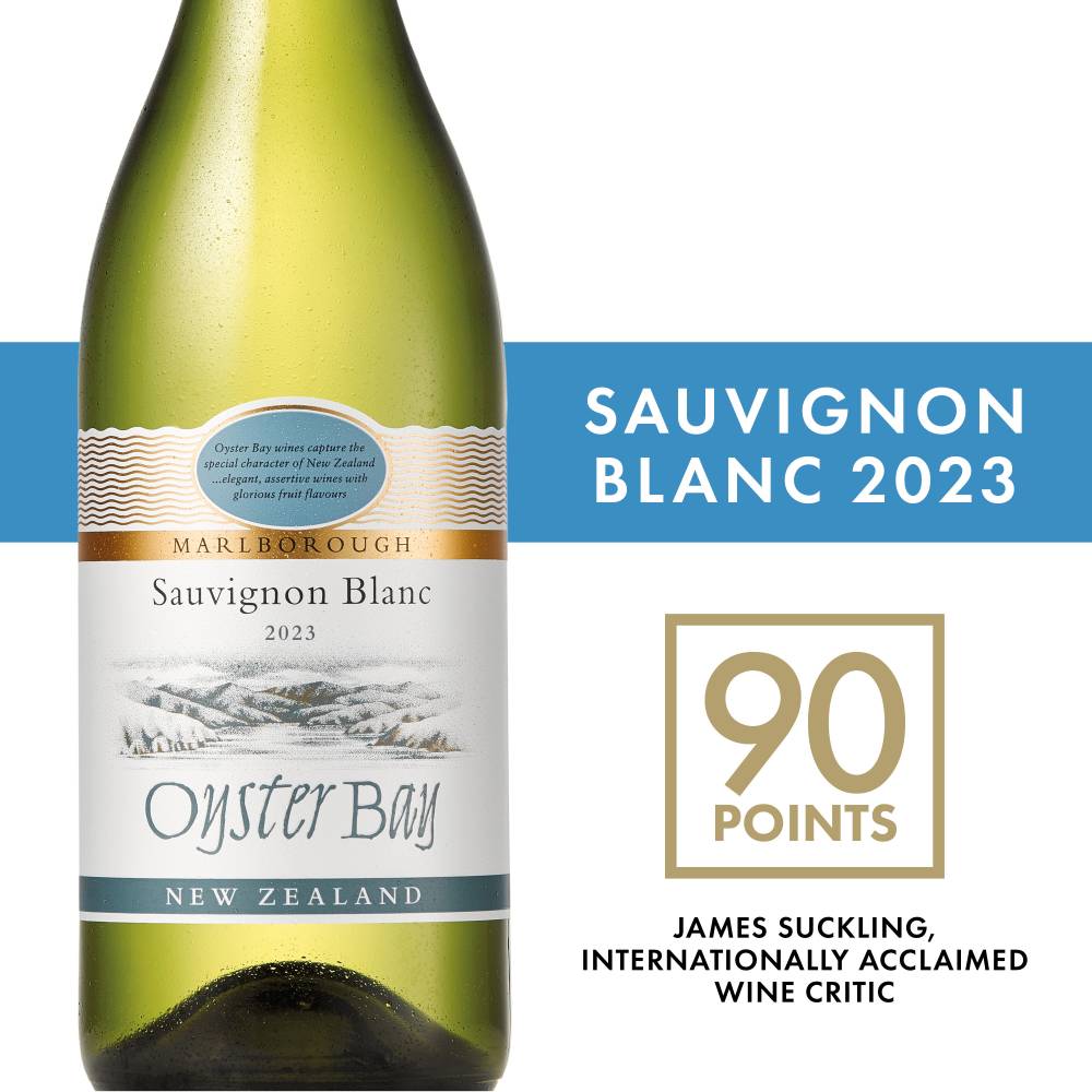 Oyster Bay Marlborough Sauvignon Blanc White Wine, 2016 (25.36 fl oz)