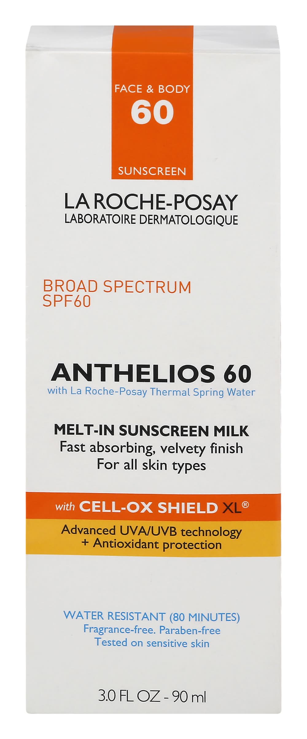 La Roche-Posay Anthelios Melt-In Milk Sunscreen Spf 60 (3 fl oz)