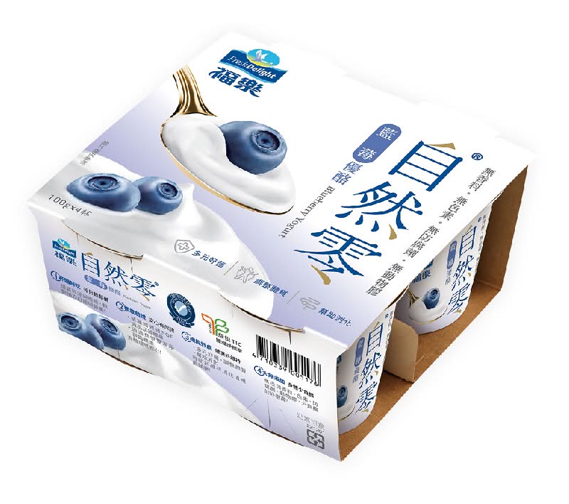 福樂自然零藍莓優格※實際到貨效期約4天以上 <100g克 x 1 x 4Bottle瓶>
