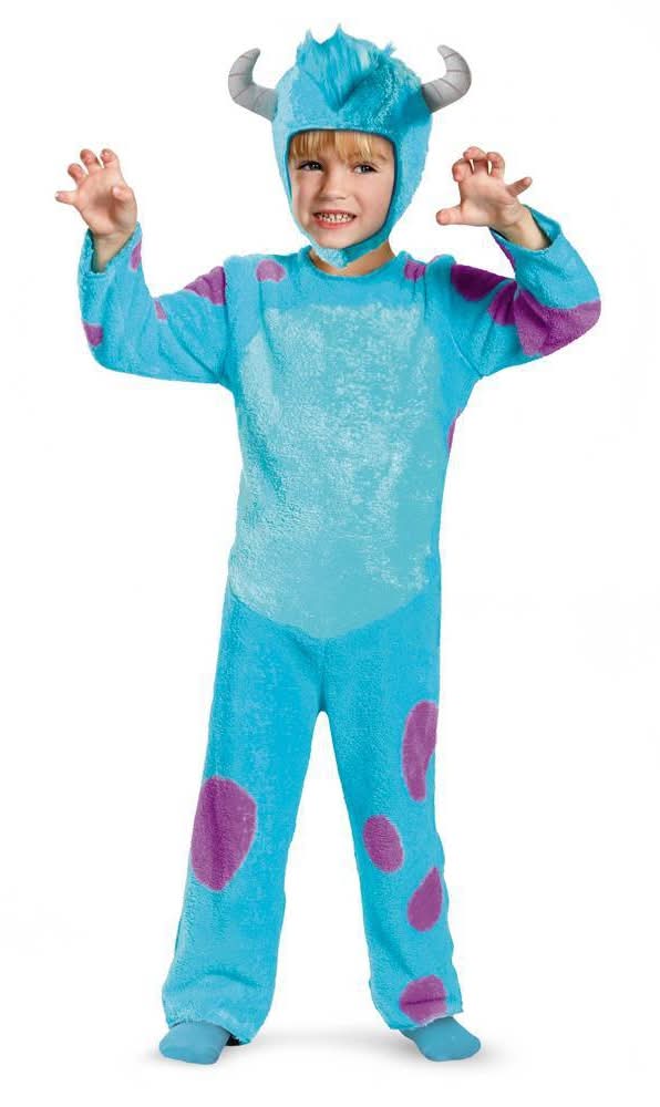 Disney Toddler Monster University Sulley Classic Costume Jumpsuit, 3T-4T, Blue