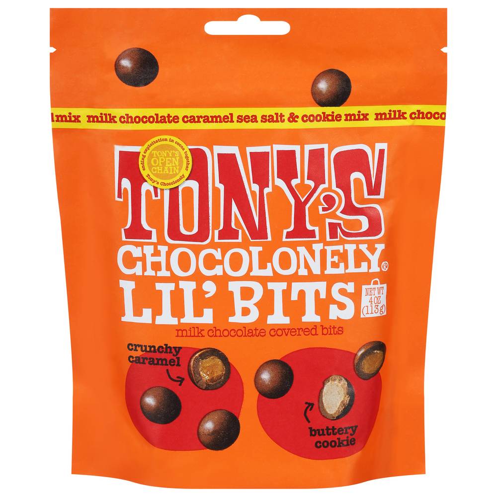 Tony's Chocolonely Lil Bits Milk Chocolate, Assorted (4 oz)