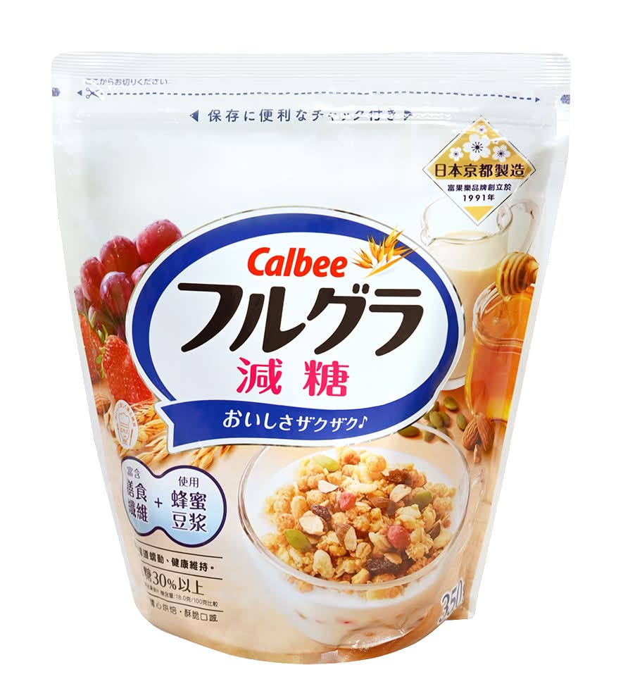 Calbee富果樂減糖麥片 <350g克 x 1 x 1PC包>