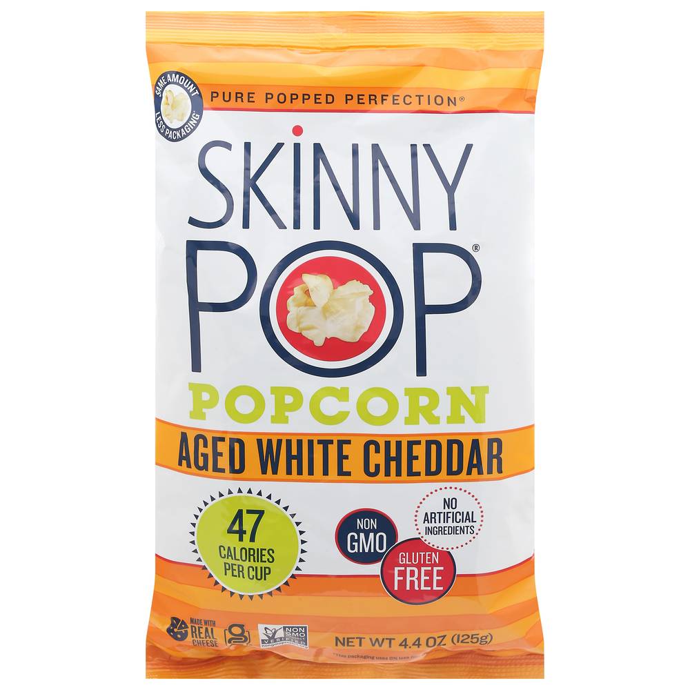 SkinnyPop Aged Popcorn, White Cheddar (4.4 oz)