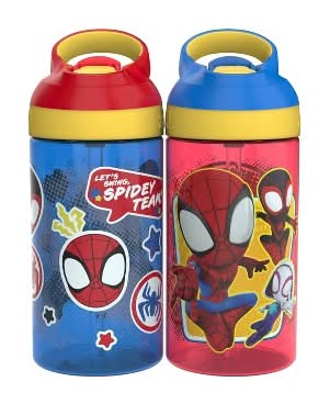 zak! Spidey and His Amazing Friends Kids Water Bottle 16 oz (2 ct)
