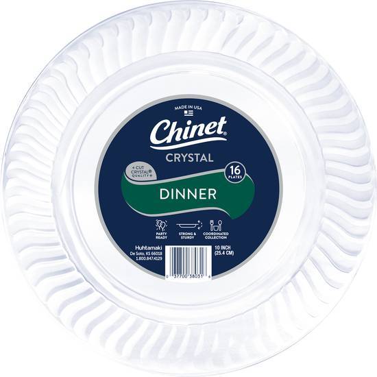 Chinet Crystal Dinner Plates (16 ct)