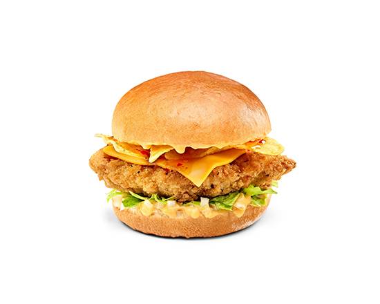 Tims® Nacho Chilli Cheese Crispy Chicken Sandwich (NEW!) Meal