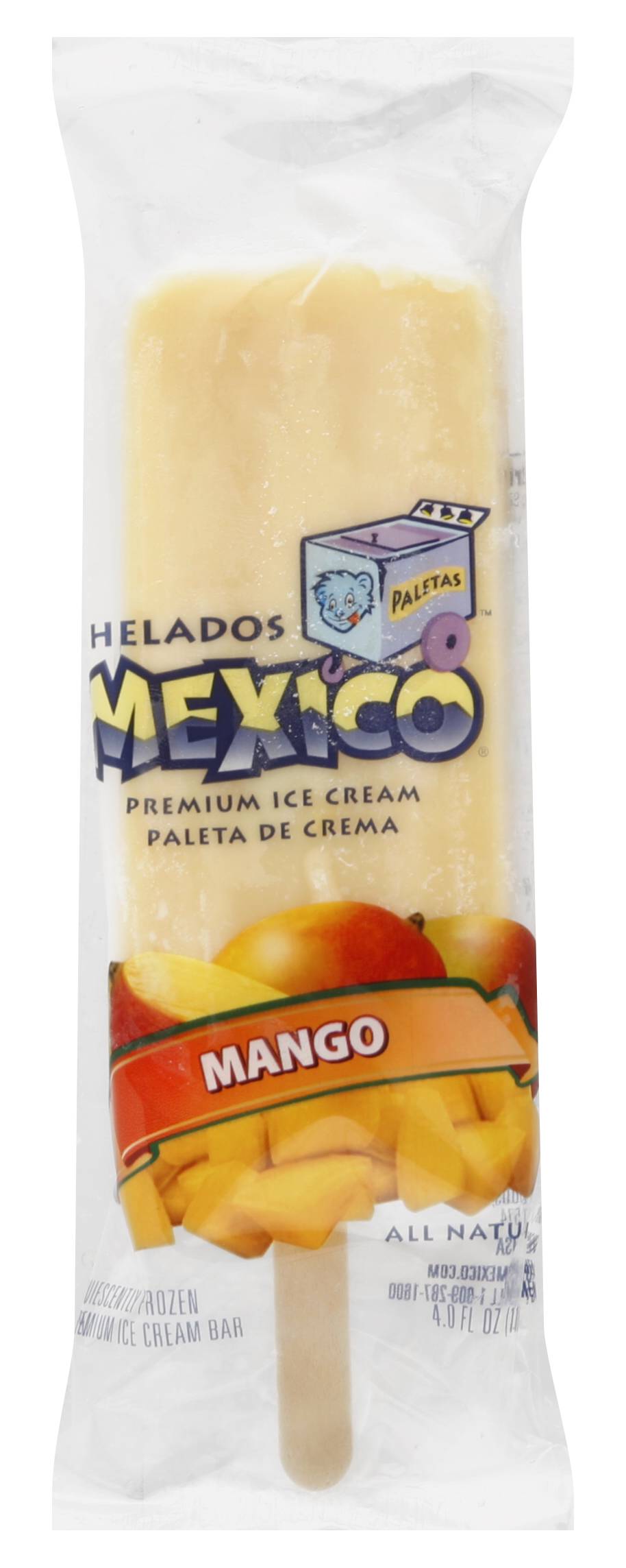 Helados Mexico Mango Ice Cream Bar (4.2 oz)