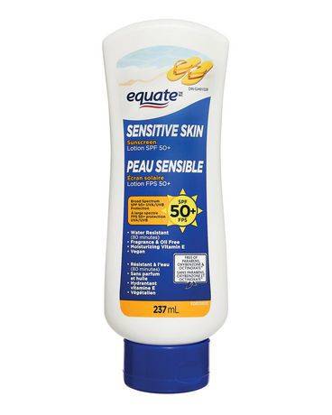 Equate Sensitive Skin Spf 50+ Sunscreen Lotion (237ml)