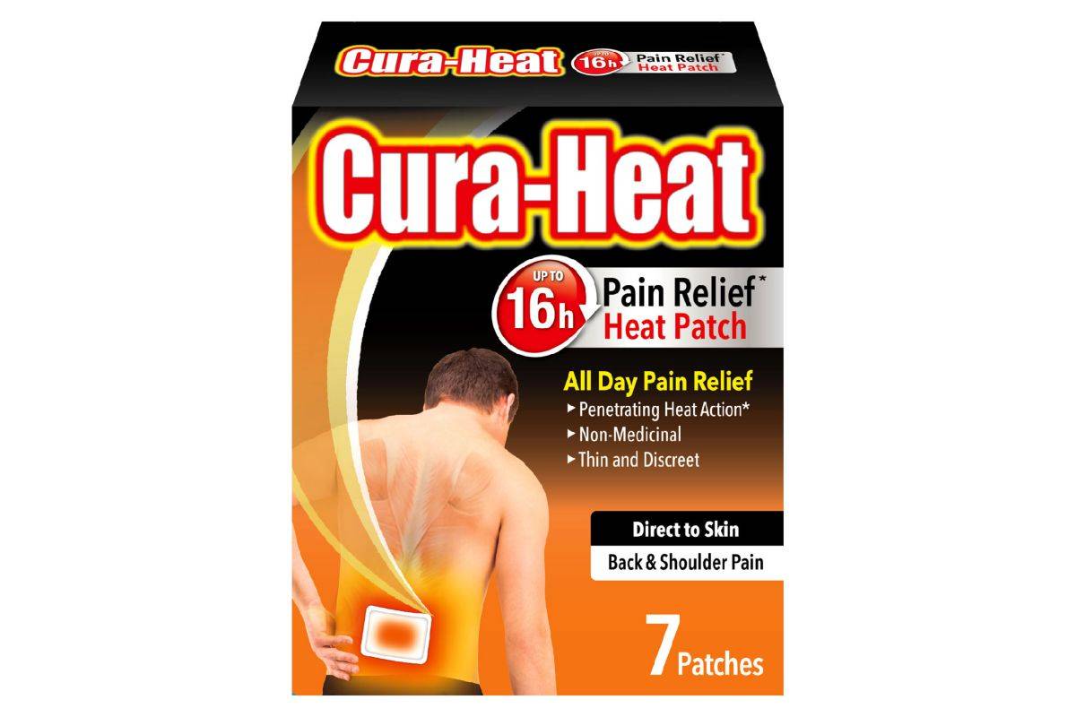 Cura-Heat Direct to Skin Back and Shoulder Pain Relief Patch (7 Patches)