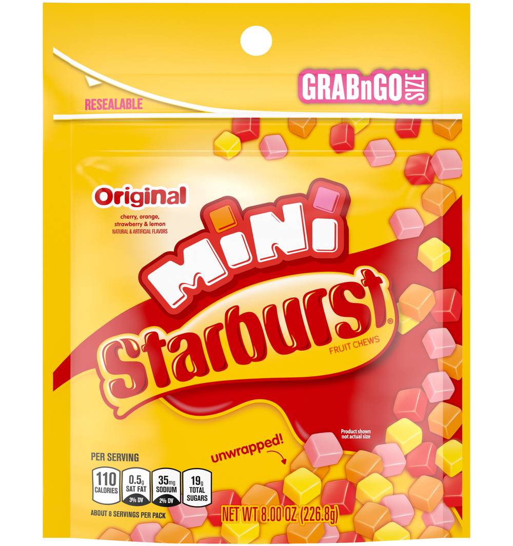 Starburst Unwrapped Fresh pack Original Minis Fruit Chews (8 oz)