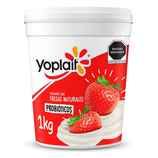 Yoplait yoghurt con fresas naturales (bote 1 kg)