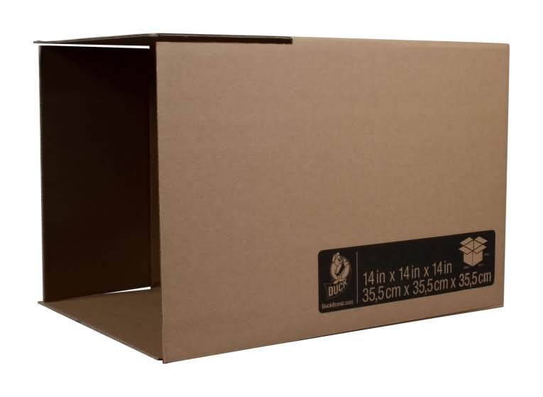 Duck Brand Kraft Cardboard Moving Box, Large