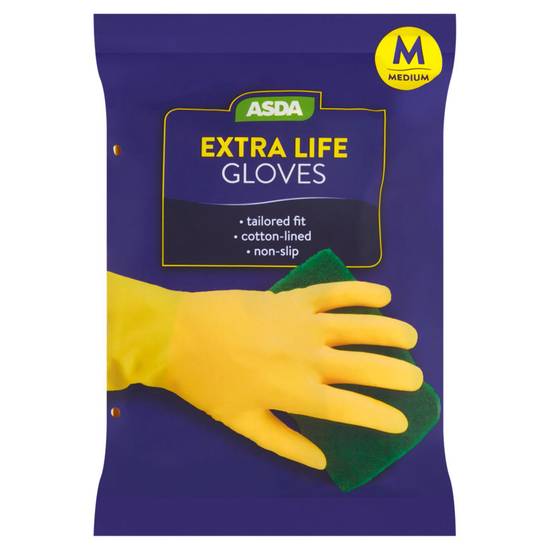 Asda Medium Extra Life Gloves