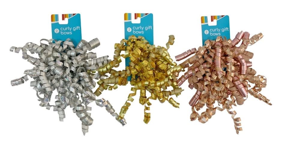 Curly Gift Bow   Metallic, colors sold separately.