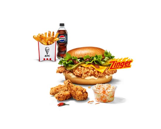 Kentucky BBQ Zinger Burger Box