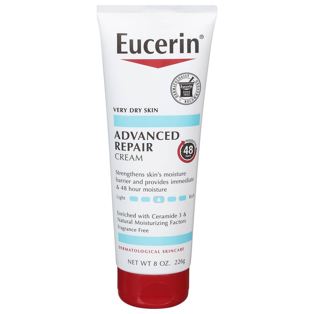 Eucerin Very Dry Skin Advanced Repair Cream (8 oz)