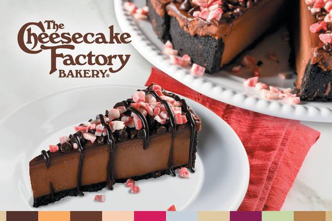 Order The Cheesecake Factory Chocolate Peppermint Crunch Cheesecake food online from Fazoli store, Cookeville on bringmethat.com