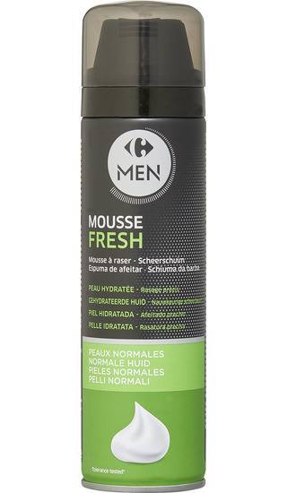 Carrefour Men - Mousse à raser fresh peaux normales (male)