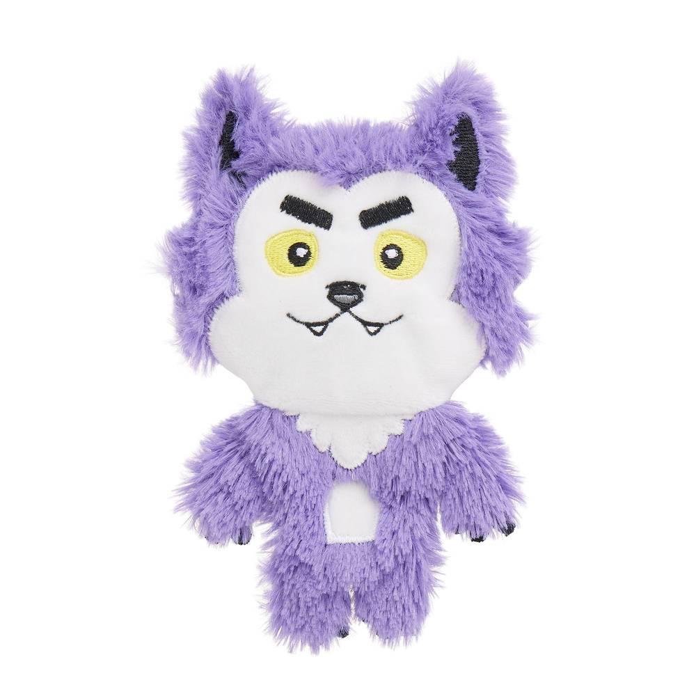 Thrills & Chills Flattie Werewolf Dog Toy (Color: Purple)