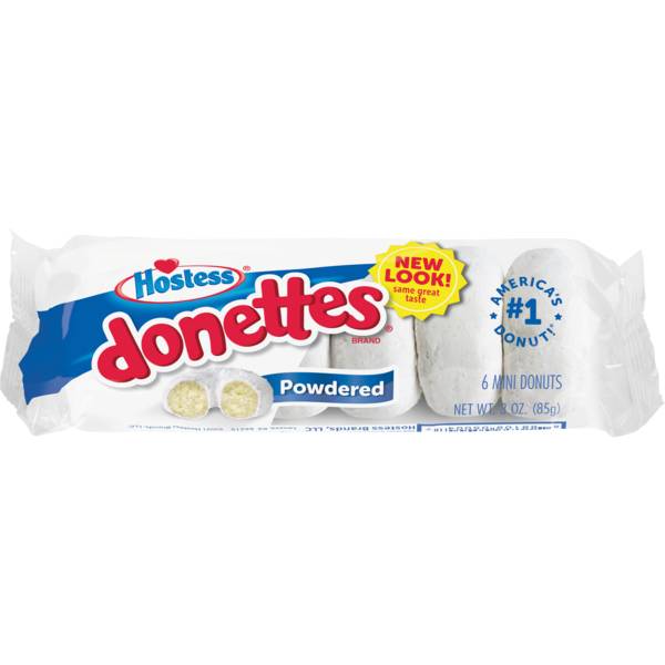 Hostess Powdered Sugar Mini Donuts 3oz