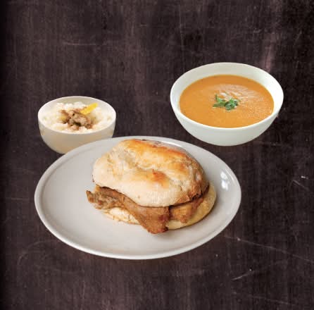 Bifana + Sopa + Sobremesa