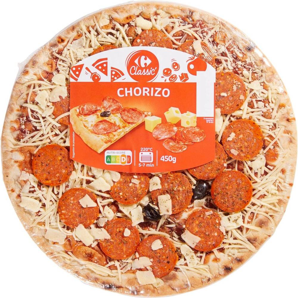 Carrefour Classic' - Pizza, chorizo (450g)
