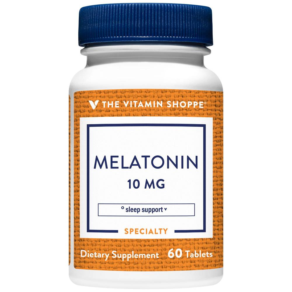 The Vitamin Shoppe Melatonin 10mg Sleep Support Tablets (60 ct)