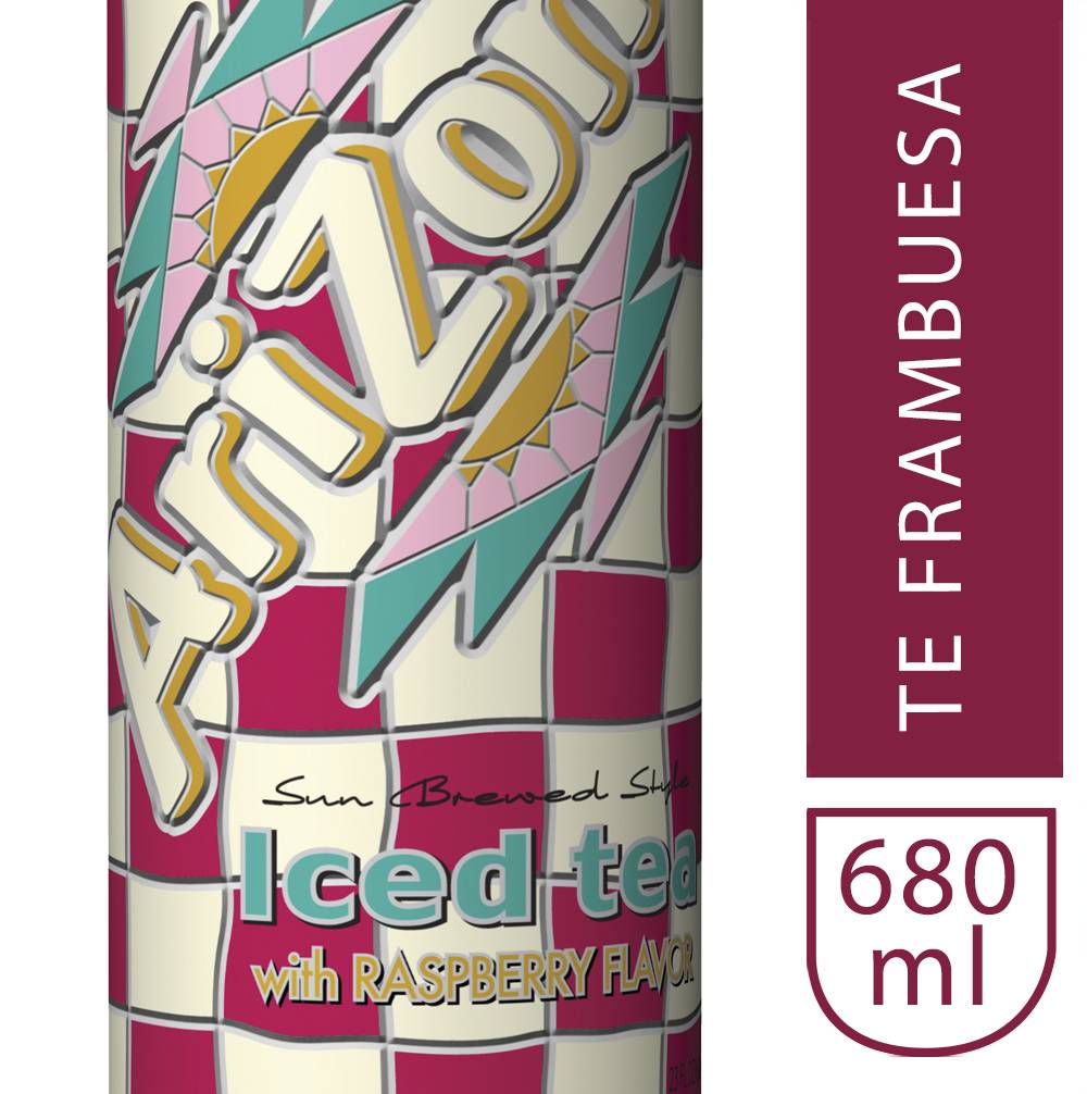 Arizona té helado sabor frambuesa (lata 680 ml)