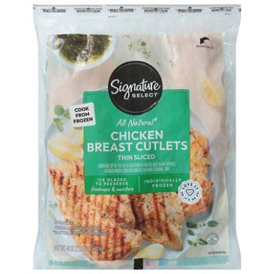 Signature Select Chicken Breast Boneless Skinless Thin Sliced (40 oz)