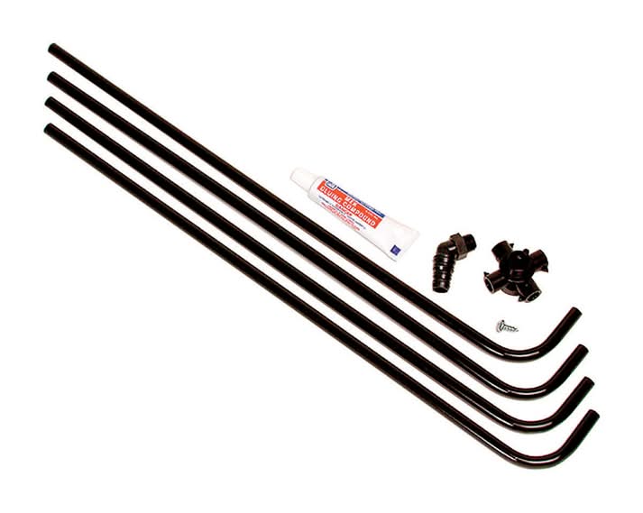 Dial 4 Way Down Black Plastic Evaporative Cooler Water Hook-Up Kit